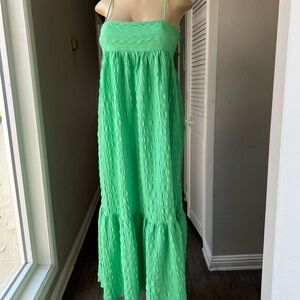 Zara Vibrant Green Maxi Dress. Pit 16 length 51